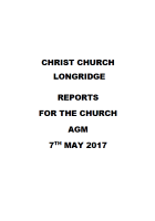 Christ Church AGM Report 2017